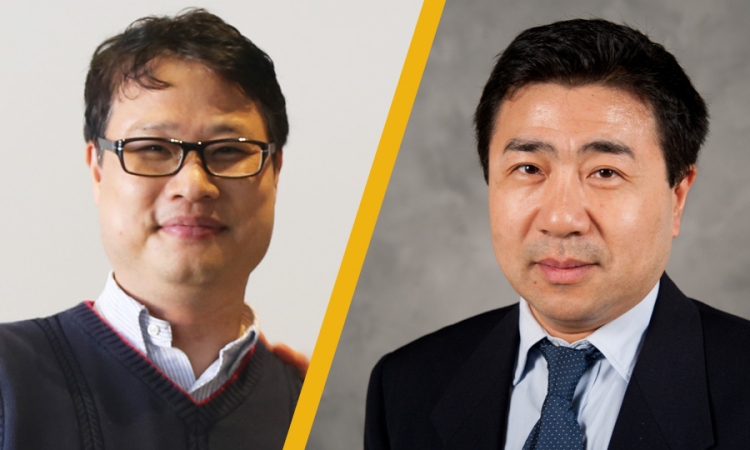 Associate Professors Yong Cho and Jingfeng Wang, who have earned tenure at Georgia Tech.